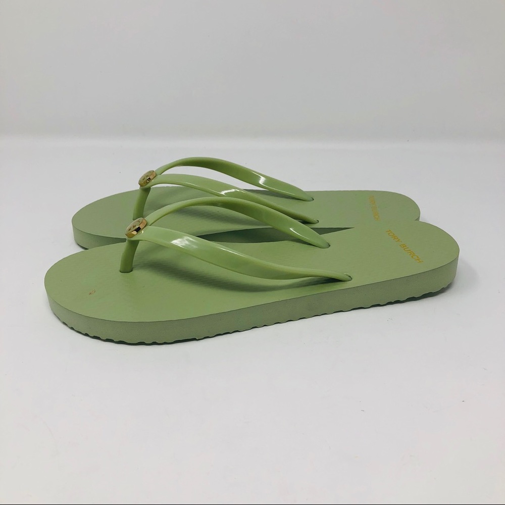 ❌SOLD❌TORY BURCH THIN FLIP FLOPS - GARDEN SAGE SZ7 - Picture 4 of 8